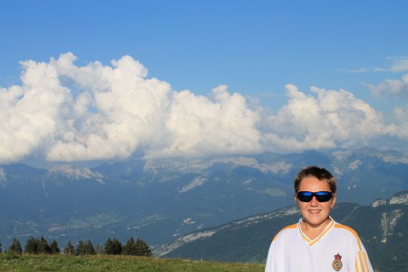 Marc Antoine au sommet du Semnoz